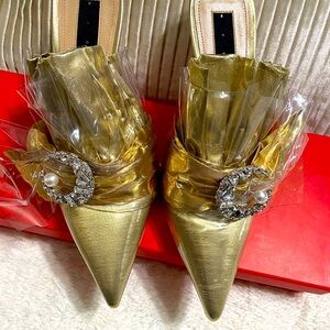 Gold Midnight 00 women’s Shoes heels size 36